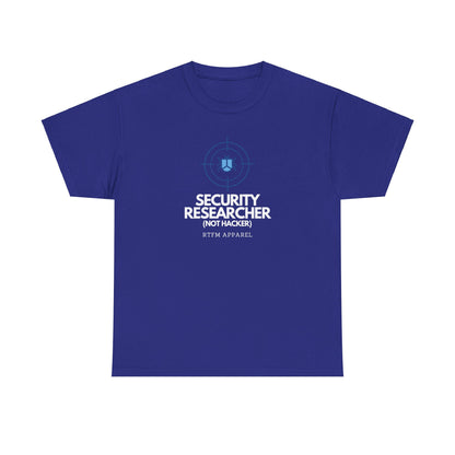 Security Researcher Not Hacker RTFM Apparel Funny Tech T-Shirt 2025