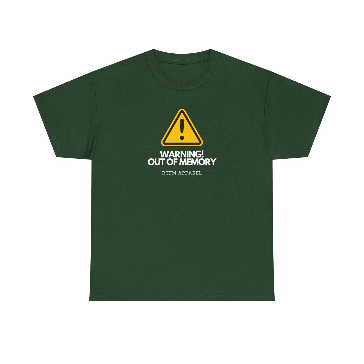 Warning! Out Of Memory - Funny Geek Tshirt For Developers, Programmers, Sysadmins, IT Professionals