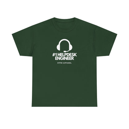 #1 Helpdesk Engineer Headset — IT Support Tee