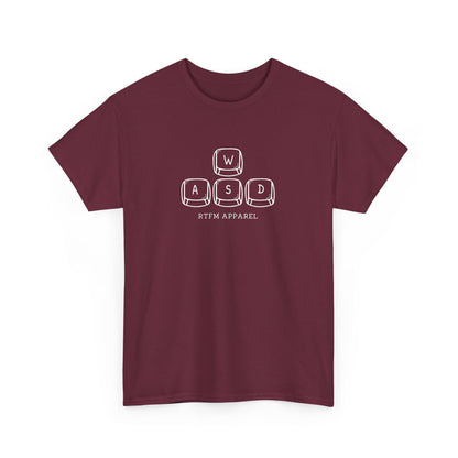 Funny WASD Gaming Keyboard RTFM Apparel T-Shirt For Tech Geeks