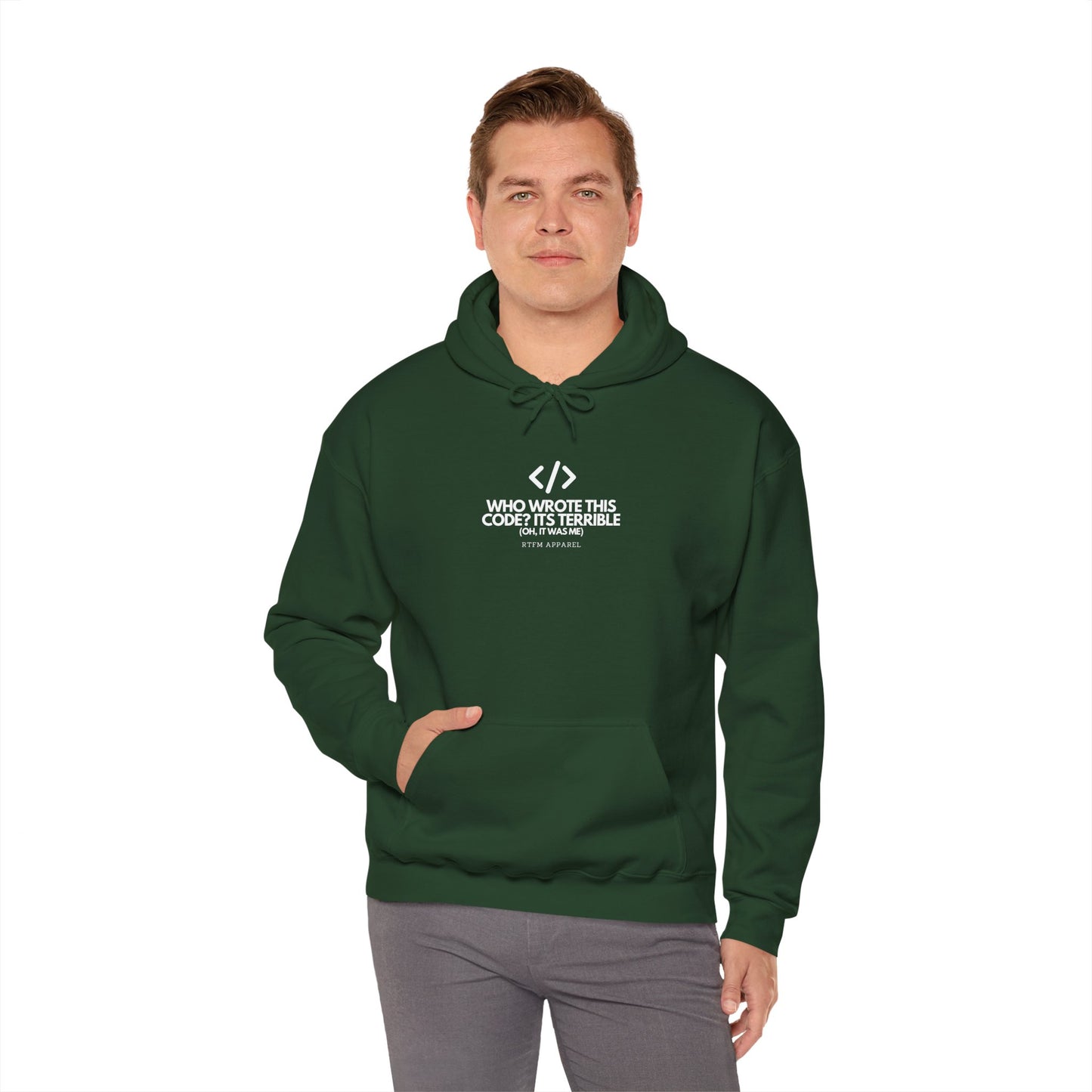 Who Wrote This Code? It's Terrible - Oh, It Was Me - Geek Humor Hoodie
