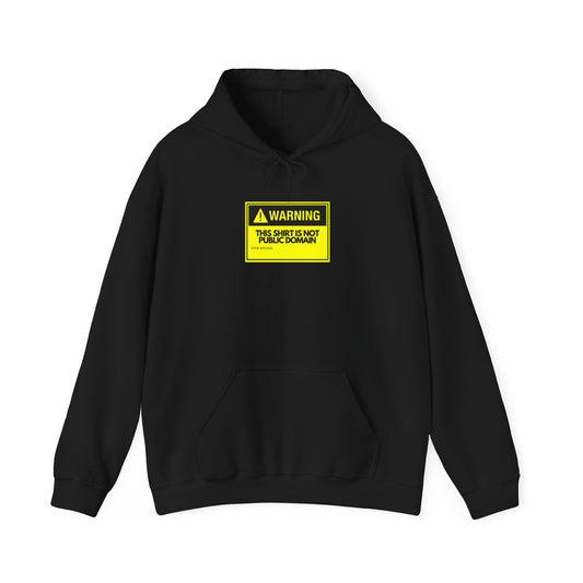 Warning This Hoodie Is Not Public Domain Funny Sysadmin IT Tech Geek Gift