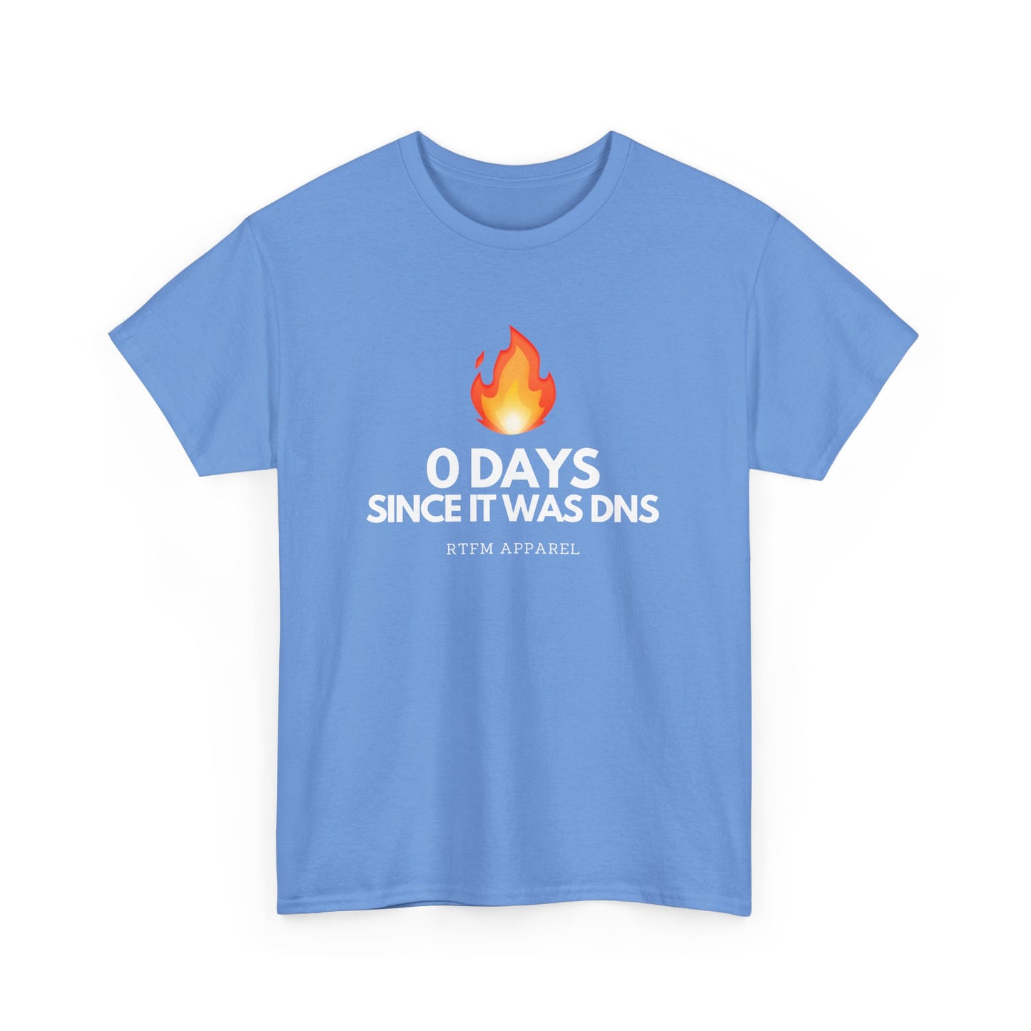 0 Days Since It Was DNS - Tech Humor, Sysadmin, IT, Network, Funny, Geek Quote Tee