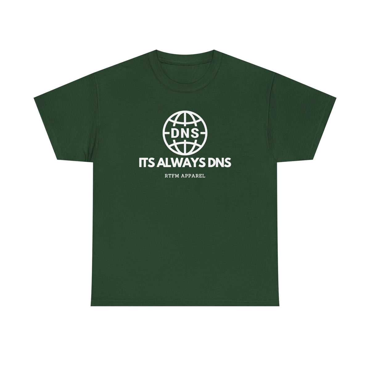 It's Always DNS Globe — Network Engineer Tee