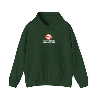Funny Friday Meetings Should Be Illegal Hoodie for IT, Office, Geek, Programmer