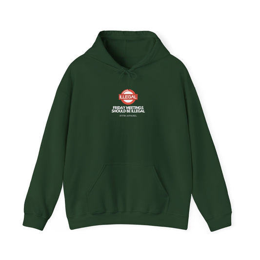 Funny Friday Meetings Should Be Illegal Hoodie for IT, Office, Geek, Programmer