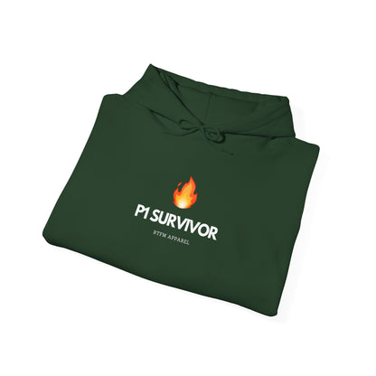 P1 Survivor Hoodie - RTFM Apparel Tech, IT, Sysadmin, Network Humor