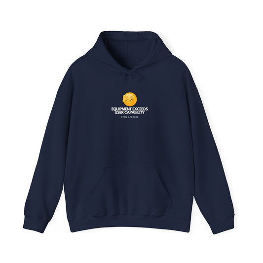 Equipment Exceeds User Capability – Humorous Tech Hoodie, RTFM Apparel 2025