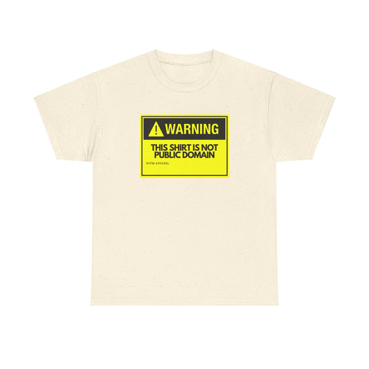 Warning This Shirt Is Not Public Domain Funny Tech Humor