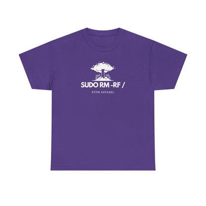 Sudo RM -RF / Explosion Fun T-Shirt - Sysadmin Linux Geek Humor 2025
