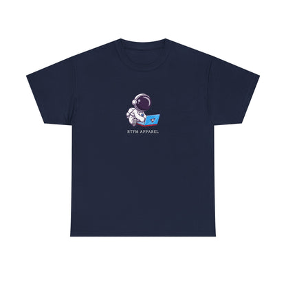 RTFM Apparel - Astronaut With Laptop Geek Humor Tech IT Sysadmin