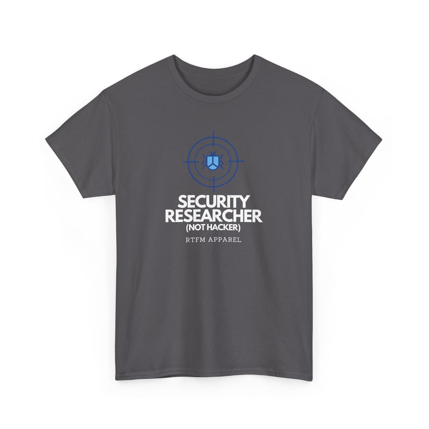 Security Researcher Not Hacker Bug RTFM Apparel Cybersecurity