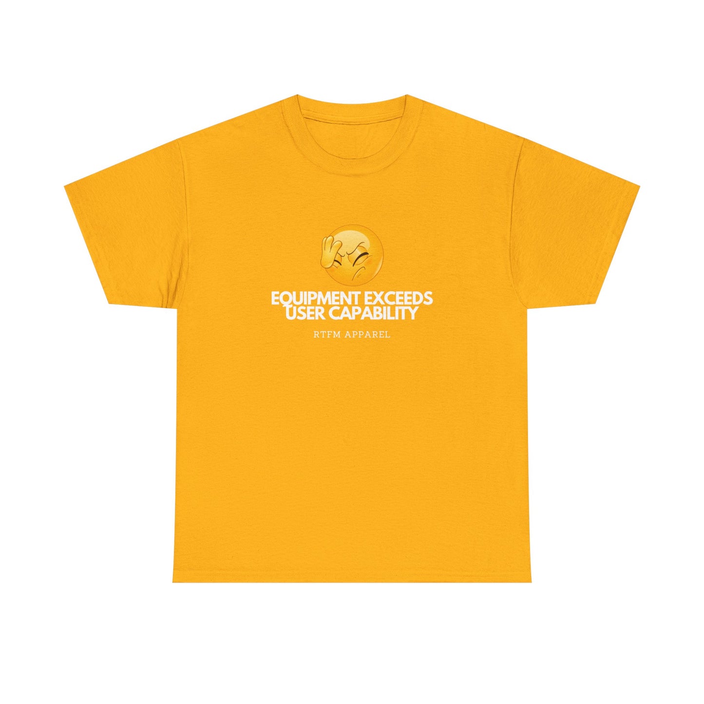 Equipment Exceeds User Capability – Funny Geek Tech Tee, RTFM, Sysadmin Humor 2025