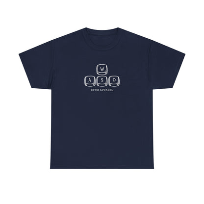 Funny WASD Gaming Keyboard RTFM Apparel T-Shirt For Tech Geeks
