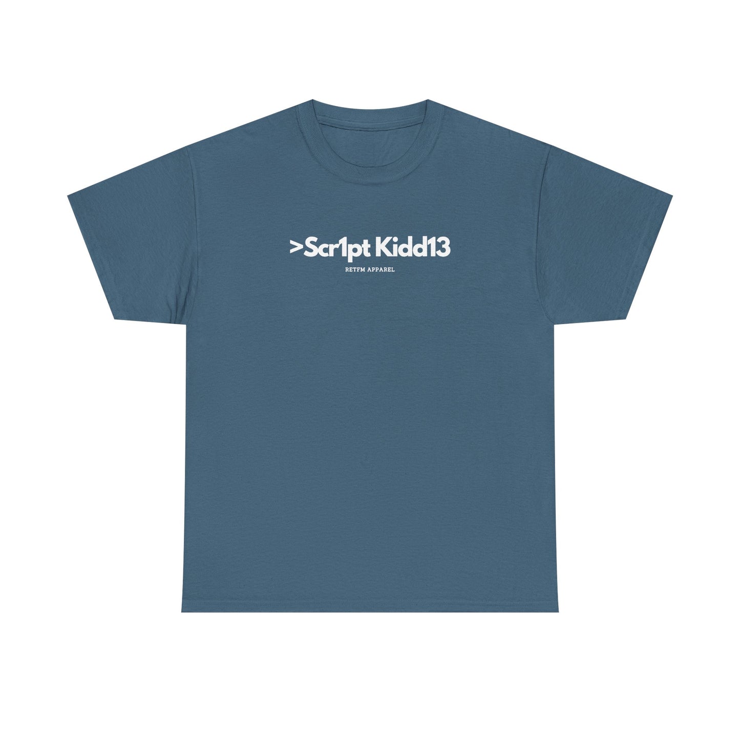Script Kiddie RETFM Apparel Cyber Security Geek Humour — Tee