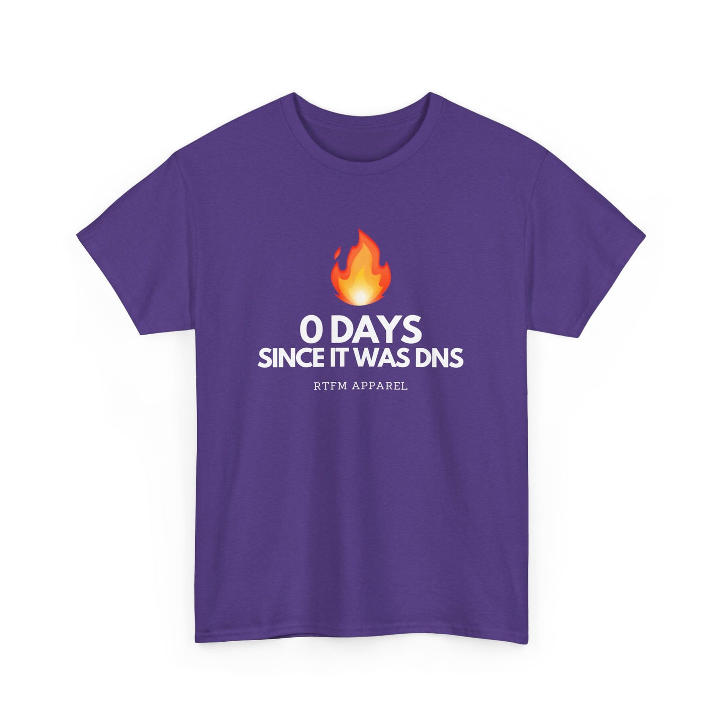 0 Days Since It Was DNS - Tech Humor, Sysadmin, IT, Network, Funny, Geek Quote Tee