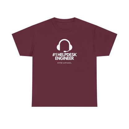 #1 Helpdesk Engineer Headset RTFM Apparel - Funny Tech, IT, Sysadmin