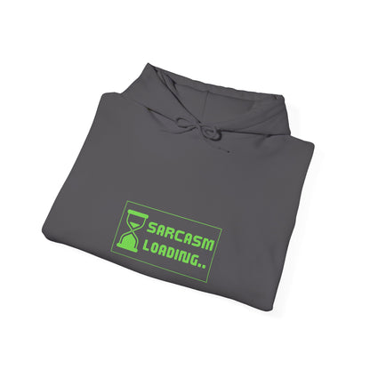 Sarcasm Loading Hourglass Tech Knit Hoodie IT Humor