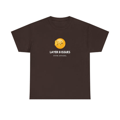 Layer 8 Issues T-Shirt - RTFM Apparel, Geek Humor, Tech, IT, Network, Cybersecurity