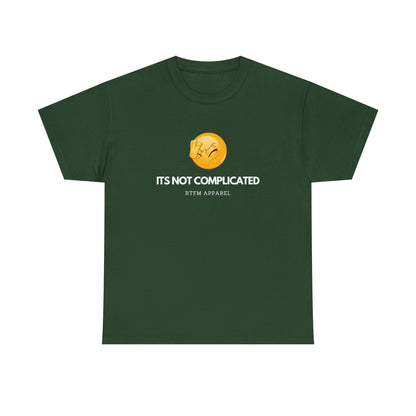 It's Not Complicated Emoji Humor RTFM Apparel - Tech, IT, Sysadmin, Network Admin
