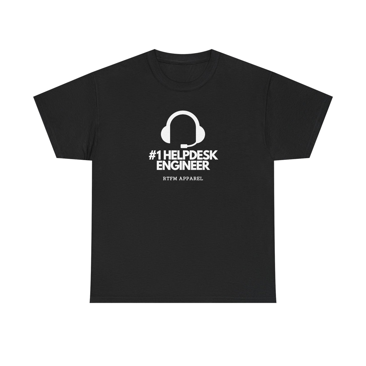 #1 Helpdesk Engineer Headset — IT Support Tee
