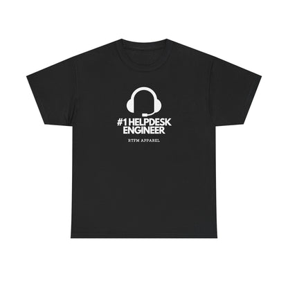 #1 Helpdesk Engineer Headset — IT Support Tee