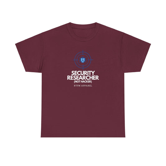 Security Researcher Not Hacker RTFM Apparel Funny Tech T-Shirt 2025