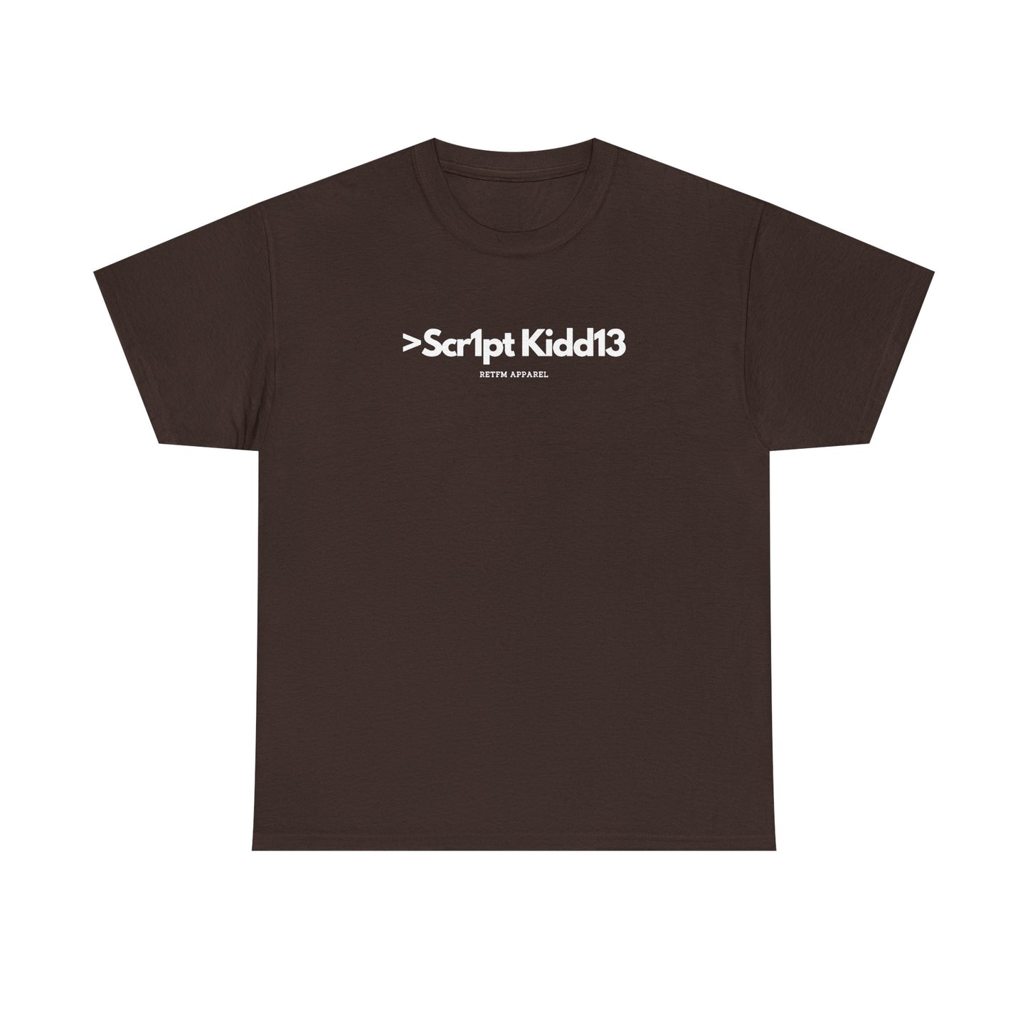 Script Kiddie RETFM Apparel Cyber Security Geek Humour — Tee