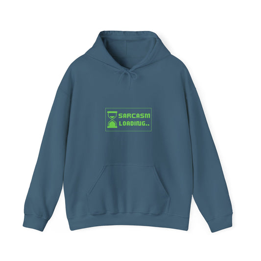 Sarcasm Loading Hourglass Tech Knit Hoodie IT Humor