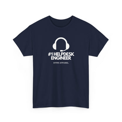 #1 Helpdesk Engineer Headset — IT Support Tee