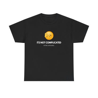 It's Not Complicated Emoji Humor RTFM Apparel - Tech, IT, Sysadmin, Network Admin