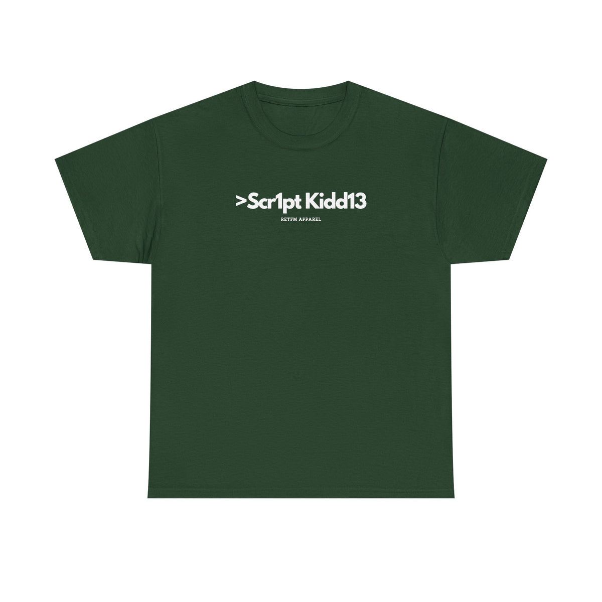 Script Kiddie RETFM Apparel Cyber Security Geek Humour — Tee