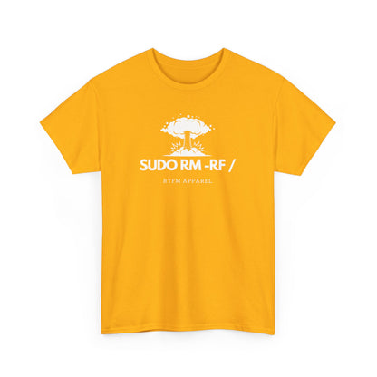 Sudo RM -RF / Explosion Fun T-Shirt - Sysadmin Linux Geek Humor 2025
