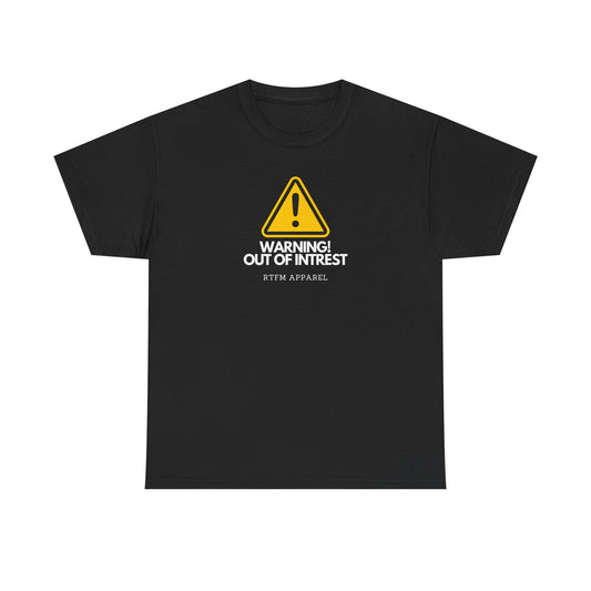 Warning Out Of Interest Funny Tech Humor IT Geek Tshirt For Developers
