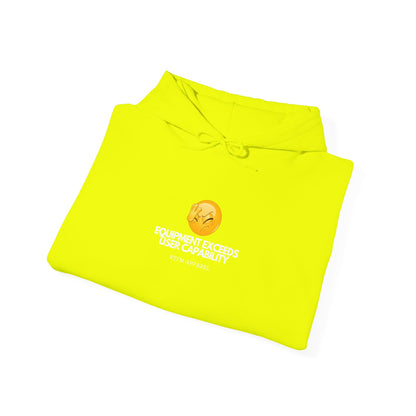 Equipment Exceeds User Capability – Humorous Tech Hoodie, RTFM Apparel 2025