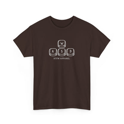 Funny WASD Gaming Keyboard RTFM Apparel T-Shirt For Tech Geeks