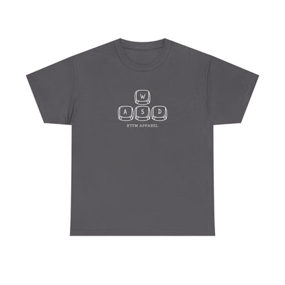 Funny WASD Gaming Keyboard RTFM Apparel T-Shirt For Tech Geeks