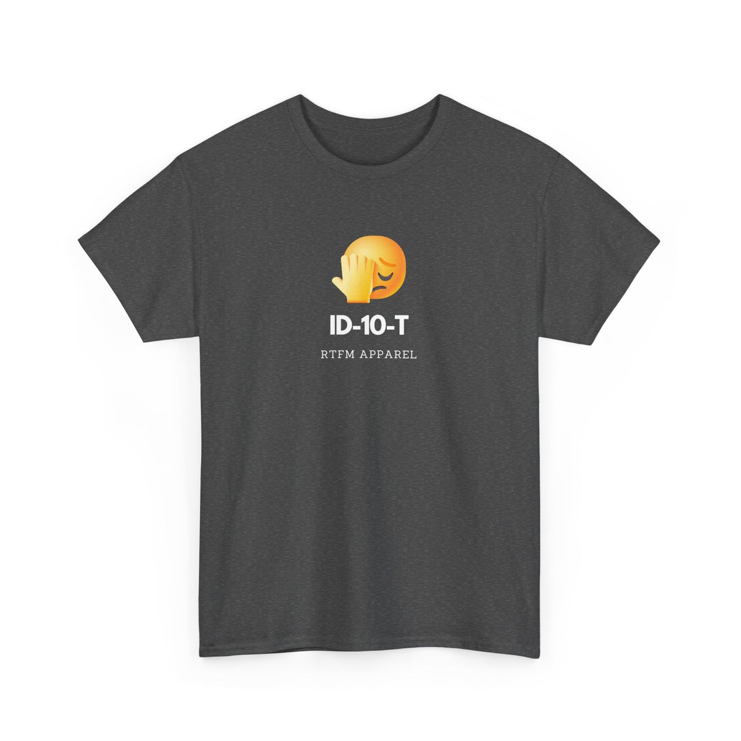 ID-10-T Funny Tech Humor T-Shirt For IT Professionals And Geeks