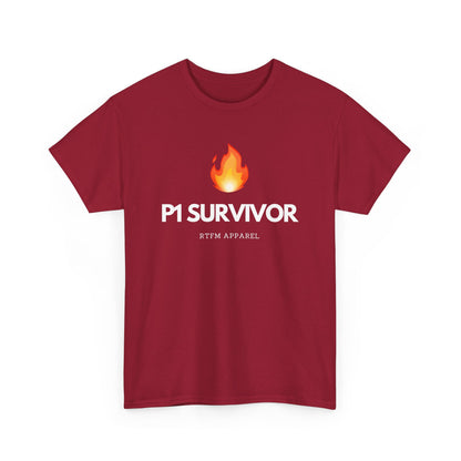 P1 Survivor T-Shirt - RTFM Apparel Funny IT, Tech, Cybersecurity, Geek Humor