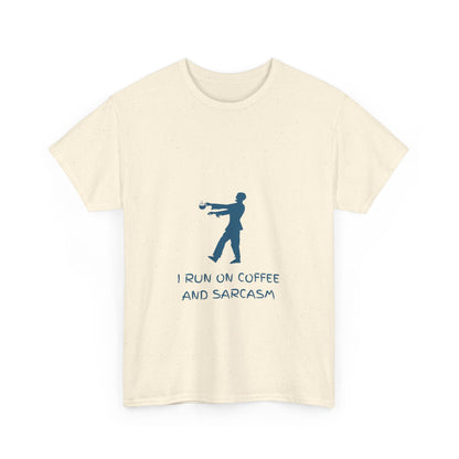I Run On Coffee And Sarcasm - Funny Tech Geek Humor Tee