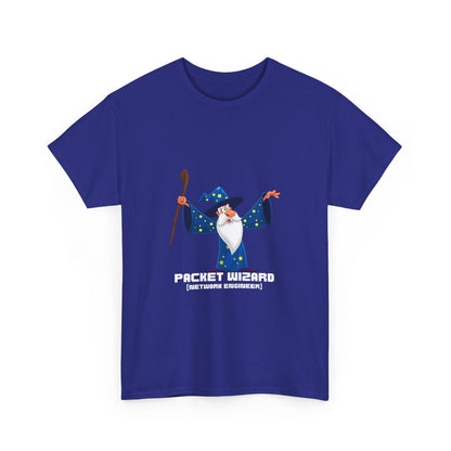 Packet Wizard Network Engineer Funny Tech Geek T-Shirt