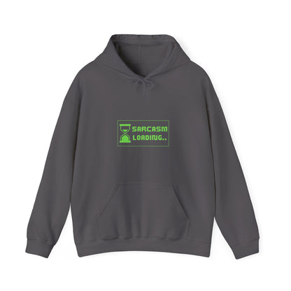 Sarcasm Loading Hourglass Tech Knit Hoodie IT Humor