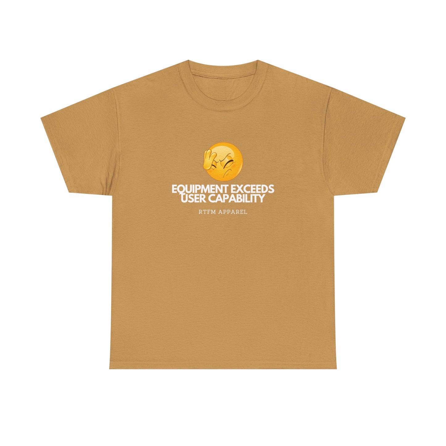 Equipment Exceeds User Capability – Funny Geek Tech Tee, RTFM, Sysadmin Humor 2025