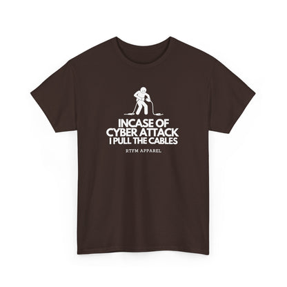 In Case Of Cyber Attack — Sysadmin Tee