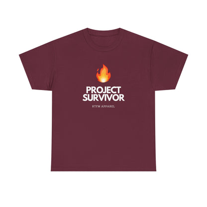 Project Survivor RTFM Apparel Flame Design - Tech, IT, Cybersecurity Engineer Humor 2025