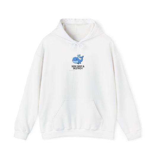 Cozy Whale Docker Humor Hoodie - DevOps Tech Geek