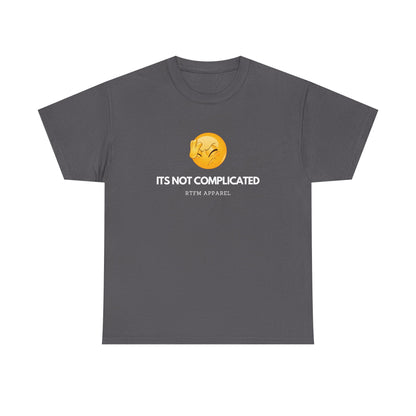 It's Not Complicated Emoji Humor RTFM Apparel - Tech, IT, Sysadmin, Network Admin