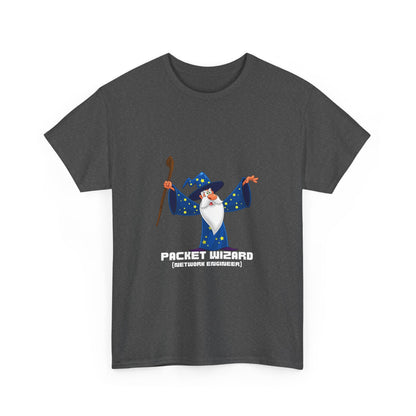 Packet Wizard Network Engineer Funny Tech Geek T-Shirt