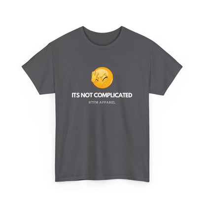 It's Not Complicated Emoji Humor RTFM Apparel - Tech, IT, Sysadmin, Network Admin