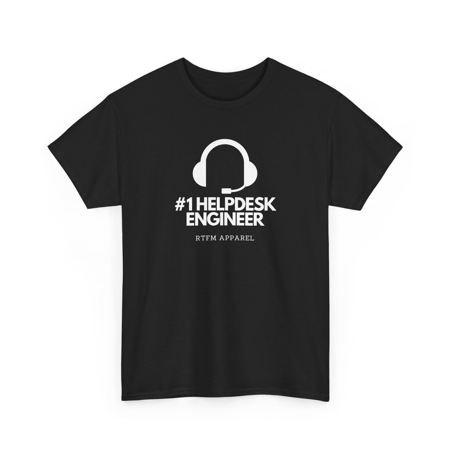 #1 Helpdesk Engineer Headset RTFM Apparel - Funny Tech, IT, Sysadmin